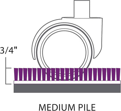 Staples Office Chair Mat, Medium-Pile Carpets, Extended Under-Desk Coverage - Image 5