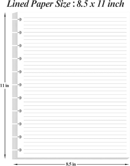 Letter Size Discbound Refill Paper, 11 Disc Paper Refill - Image 4