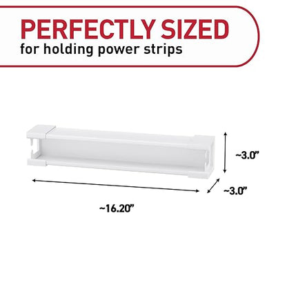 Command Power Strip Holder, 1 Tray and 8 Strips - Image 2