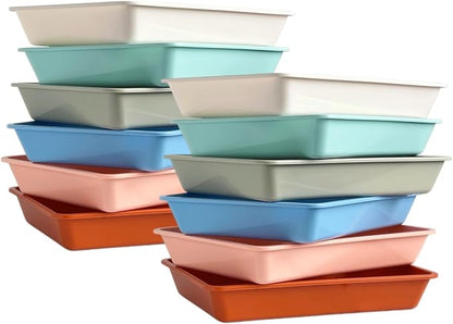 12Pcs Letter Size Flat Storage Tray Organizer Bin by WEEK+NINE