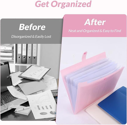 SKYDUE Accordion File Organizer, Expanding File Folder - Image 7