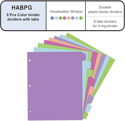 habgp 16Pcs/2 Set Binder Dividers - Image 2