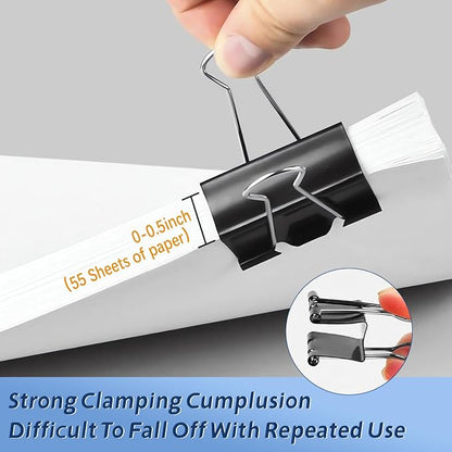 Medium Binder Clips, Medium Paper Clips, Office Clips, - Image 4