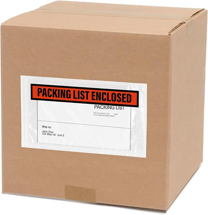 GPI - Packing List Envelopes, 5.5" x 10" Packing Slip Pouches, Top Loading - Image 3
