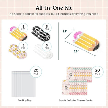 YOPPIX 20 Set Jumbo Teacher Acrylic Paper Clips - Image 3