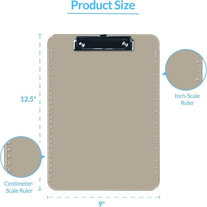 Pack of 6 Plastic Clipboards - Image 4