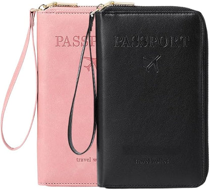 Multi-Functional RFID Passport Wallet, RFID Passport Holder by LECDOA