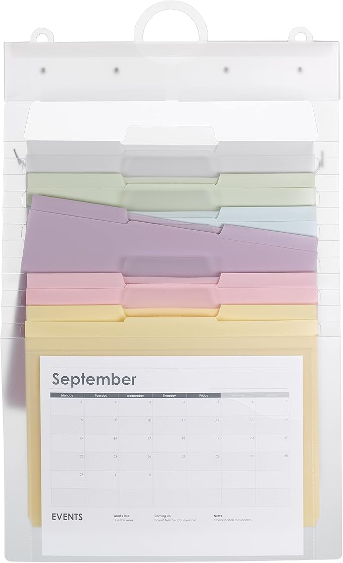 SMEAD Cascading Wall Organizer Gen 2, 6 Pockets, Letter Size - Image 2