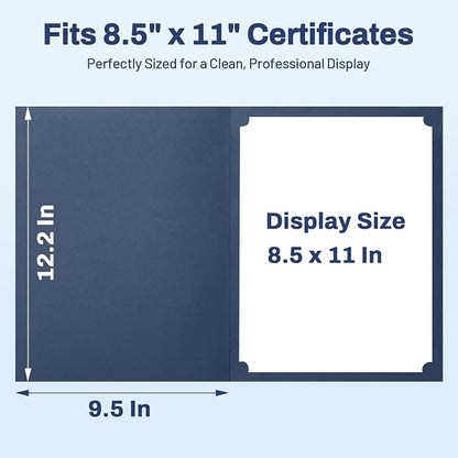 SUNEE Certificate Holders, Diploma Covers Gold Foil Border, - Image 5