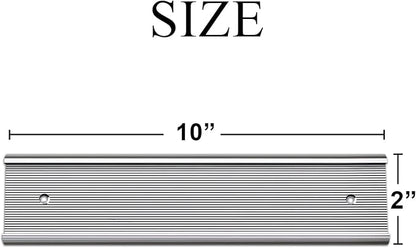 10 Pack 2” x 10” Aluminum Name Plate Holders - Image 3