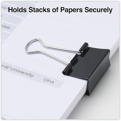Universal 10210 Medium Binder Clips, 5/8" Capacity, 1 4" Wide - Image 6