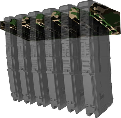 Solid ABS 6X Standard PMAG Wall Mount, Mag Holder, Home Magazine Storage Rack by RUSFOL