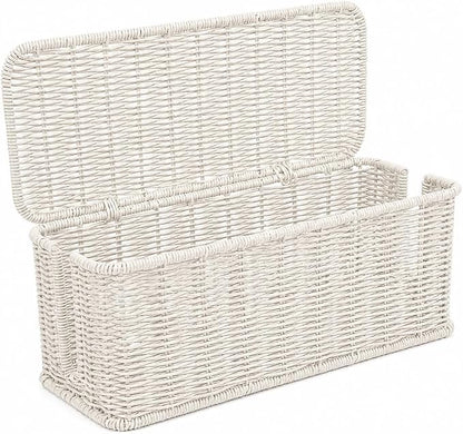 Cable Management Box, Handmade Rattan Cable Organizer by Cantalop