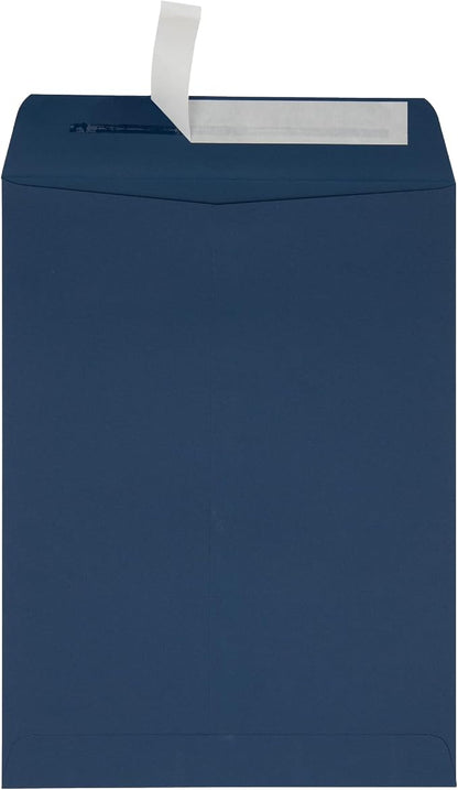 LUXPaper 9 x 12 Open End Envelopes | Peel & Press | Navy Blue | 80lb. Text | by LUXPaper