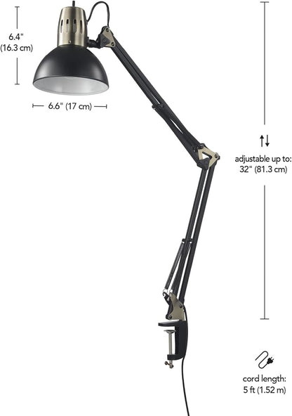 Globe Electric 62000009 32" Multi-Joint Desk Lamp - Image 9