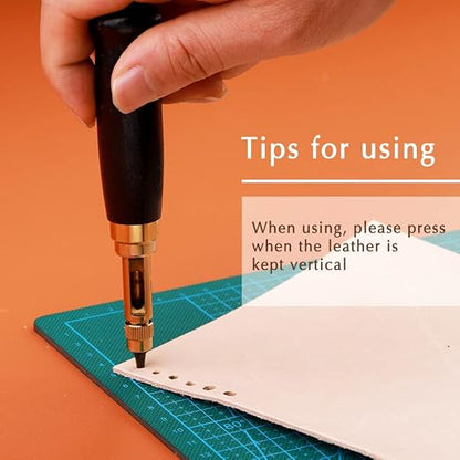 TLKKUE Adjustable Screw Hole Punch Automatic Hole Punch Tool - Image 6