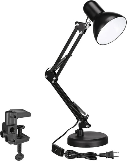 TORCHSTAR Metal Desk Lamp, Adjustable Swing Arm, by TORCHSTAR