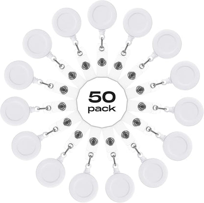 Zonon 50 Pcs Retractable Badge Holder Reels - Image 2