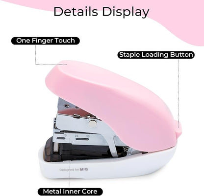 M&G Mini Stapler with Staples, Small Pink Effortless Stapler Set, 20 Sheet - Image 6