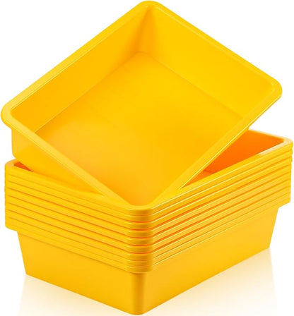 Hoteam 10 Pcs Flat Storage Organizer Tray Bin Paper Tray by Hoteam