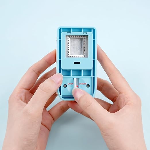 1x0.8inch Rectangular Postage Stamp Punch, Stamp Shape Hole Puncher - Image 5