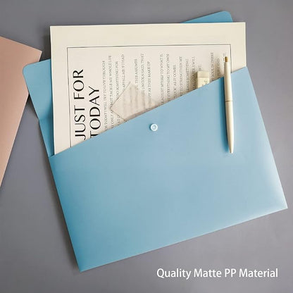 VANRA Poly File Folders Letter Size File Jackets Organizer Plastic Envelope A4 - Image 7