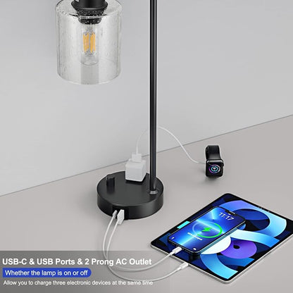 Industrial Bedside Table Lamp for Bedroom - Image 3
