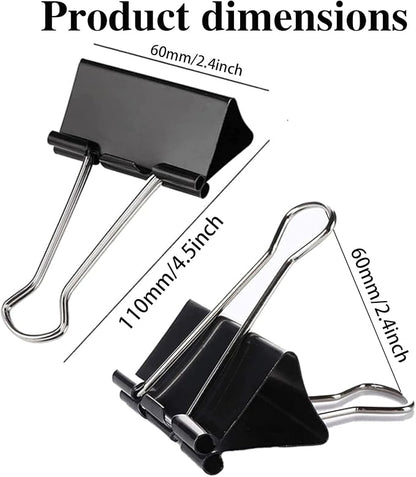Extra Large Binder Clips 2.4 Inch, Large Binder Clips Big Paper Clips Clamps - Image 4