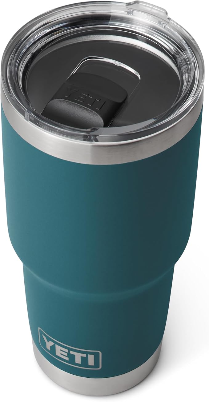 YETI Rambler 30 oz Tumbler, Stainless Steel, Vacuum Insulated with MagSlider Lid, Agave Teal - Image 3