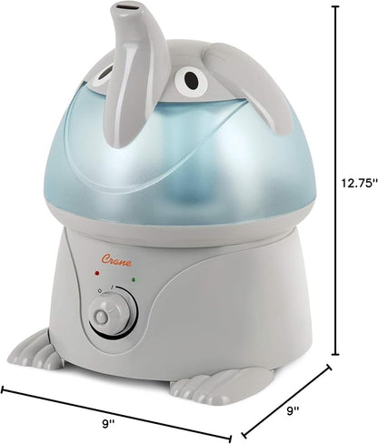 Crane Cute Animal Humidifier for Kids Bedroom and Nursery, Ultrasonic Cool Mist, 1 Gallon, Auto Shut Off, Cool Mist Humidifier - Image 8