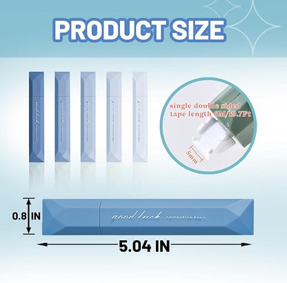 5Pcs Mini White Out Correction Tape, Portable White Out Tape - Image 2