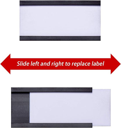 Magnetic Label Holders with Magnets, Data Card Holders with Clear Plastic - Image 4