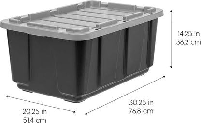IRIS USA 4-Pack 27 Gallon Storage Bins - Image 2