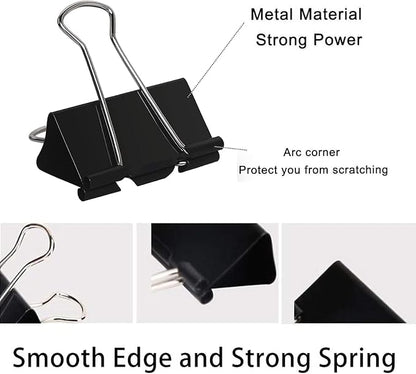 Large Binder Clips 1.6 Inch, Big Binder Clips - Image 2