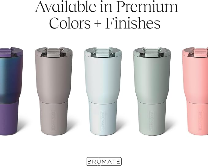 BrüMate Nav 35oz 100% Leak Proof Insulated Travel Tumbler with Magnetic BevLock™ Lid - Double Wall Cup-Holder Friendly Stainless Steel Mug (Lilac Dusk) - Image 2