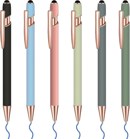 6 Pcs Blue Ink Ballpoint Pen by Lragvtbk