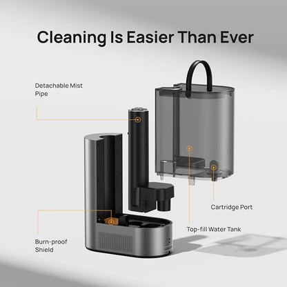 DREO 6L Humidifiers for Bedroom, Smart Warm & Cool Mist for Large Room, 60Hr Quiet Runtime for Baby, Plant, Humidity Sensor, Indicator Light, 12H Timer, Google/Alexa, HM713S - Image 7