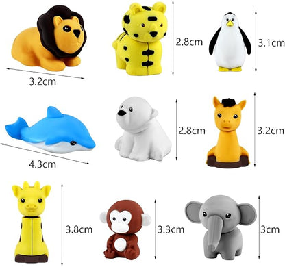 URSKYTOUS 81Pcs Animal Erasers Desk Pets - Image 7