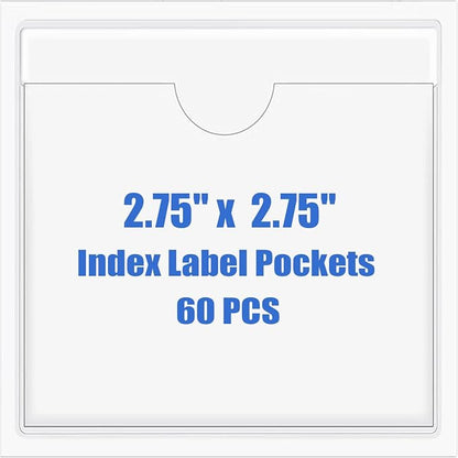 Origin-Joy 60 PCS Self Adhesive Index Card Pockets by Origin-Joy