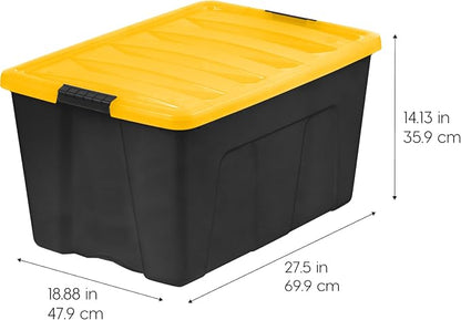 IRIS USA 94 Qt Stackable Plastic Storage Bins - Image 2