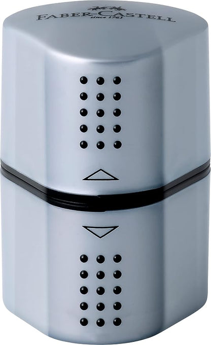Faber-Castell Grip Trio Pencil Sharpener: Silver - Image 2