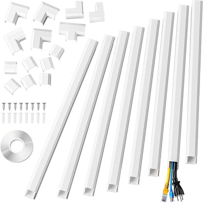 Yecaye Cord Hider, 125In Cord Covers by Yecaye