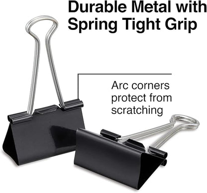 Staples Binder Clips, Large Size, 12 Pack – Strong Hold Clips - Image 2