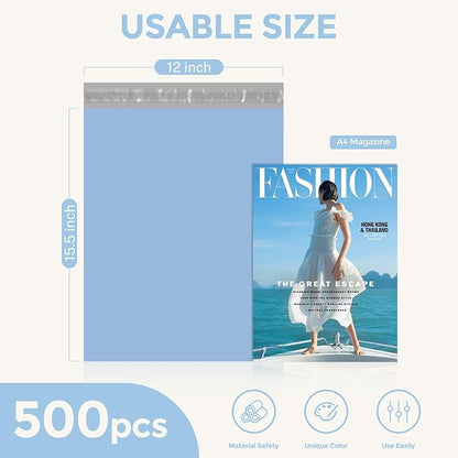 Metronic Poly Mailers 12x15.5 500PC Bulk Shipping Bags - Image 2
