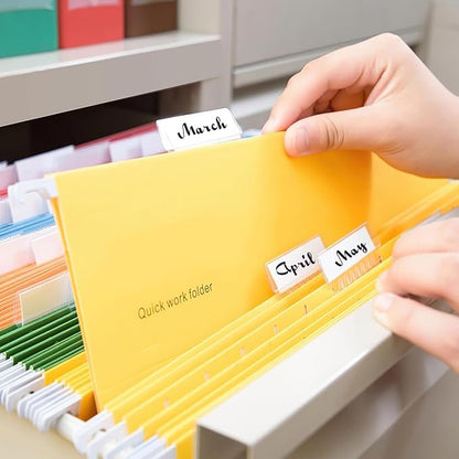 200 Pcs File Folder Tabs and 200 Pcs 2 Inch Hanging File Inserts Labels - Image 5