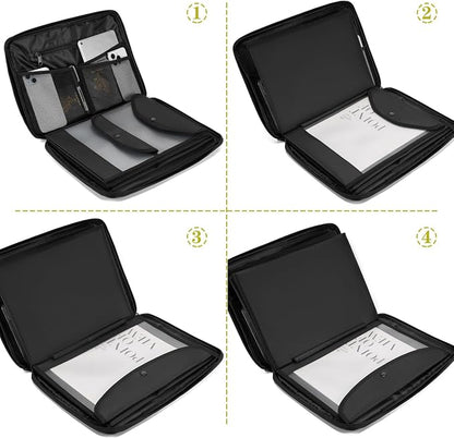 Portable Document Bag, Important Document Organizer, Storage Pouch File Folder - Image 4