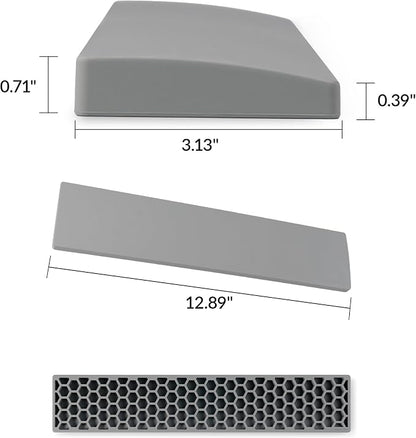 Keychron Gray Silicone Wrist & Palm Rest, 12.89" - Image 3