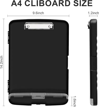Plastic Clipboard with Storage, 8.5 x 11 Storage Organization Box Side-Opening - Image 2