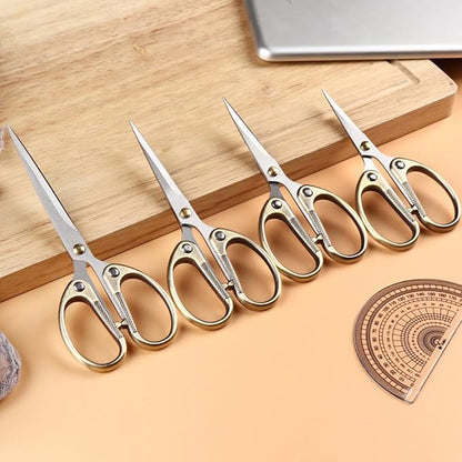 5" All Stainless Steel Office Scissors, Ultra Sharp Blade Shears, Sturdy Sharp - Image 7
