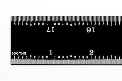 PEC Tools 18" Rigid Metal Ruler, Stainless Steel - Image 3